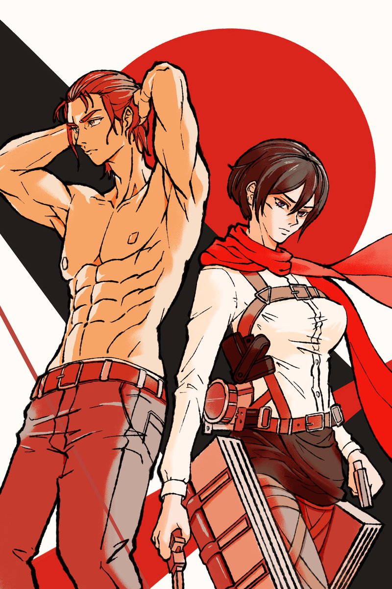 toribirbz's tweet photo. I used EM’s figures as reference and tried to create some pop art style (still figuring out what my preferred style is tho) #eremika #エレミカ https://t.co/MCNFGXlvLW