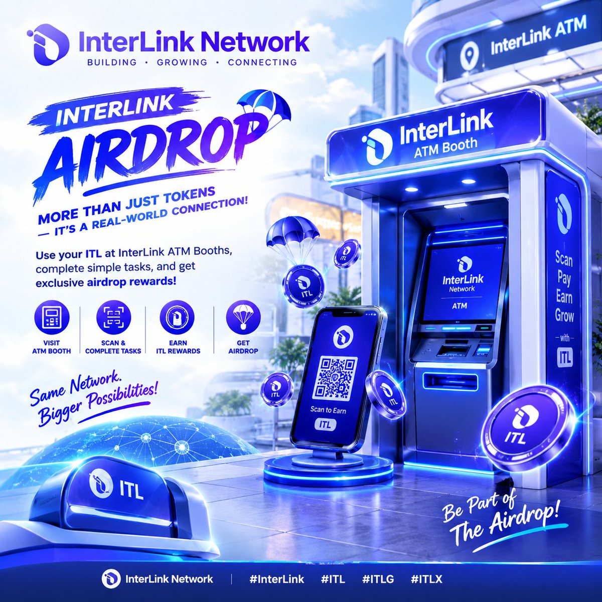 mashudbof1's tweet photo. INTERLINK AIRDROP | THE NEXT MOVE IS YOURS
ITL is taking the airdrop experience beyond the screen.
Connect → Engage → Earn → Grow — one ecosystem, endless possibilities. 
The future isn’t just about holding
It’s about putting the network in motion.
#InterLink #ITL #ITLG #ITLX https://t.co/KnoQpzCT26