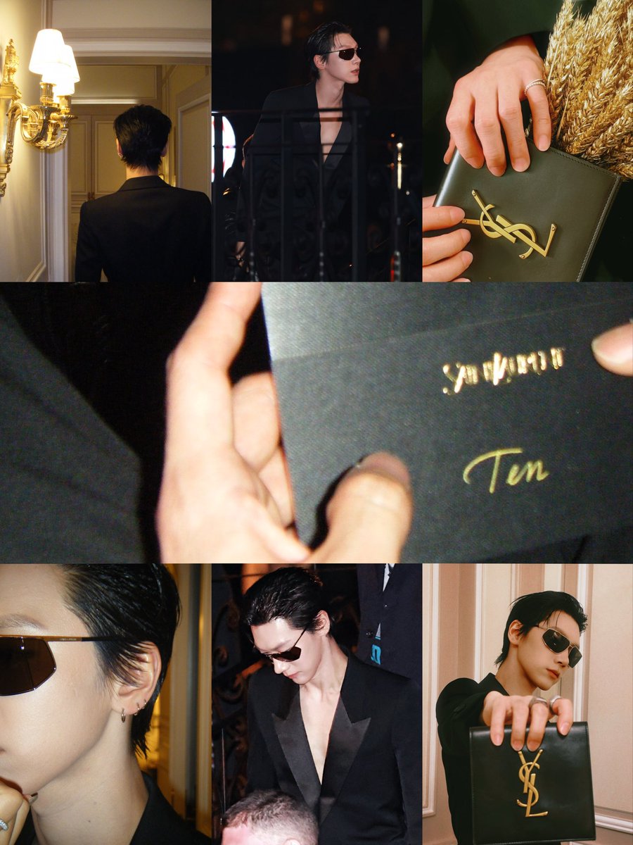 geneberrylla's tweet photo. Saint Laurent has found a truly captivating ambassador in TEN🐈‍⬛✨

TEN AT SAINT LAURENT SUMMER27 
#TENforYSLPFW27 #SaintLaurentxTEN #YSL #SaintLaurent https://t.co/SaqLLCK0fm