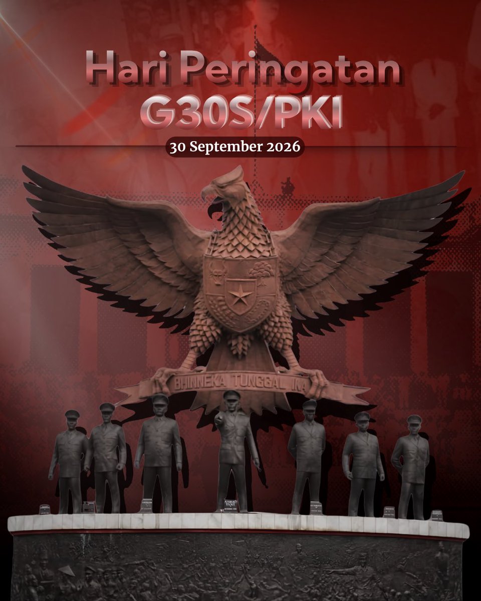 LPMSketsa's tweet photo. "Bangsa yang besar adalah bangsa yang menghargai jasa pahlawannya."

​Di balik kelamnya lembaran sejarah G30S/PKI, terselip pengorbanan luar biasa dari para pahlawan revolusi yang gugur demi mempertahankan keutuhan negara.

Mengenang dengan hormat, melangkah dengan semangat. https://t.co/ZTSoEV6biq