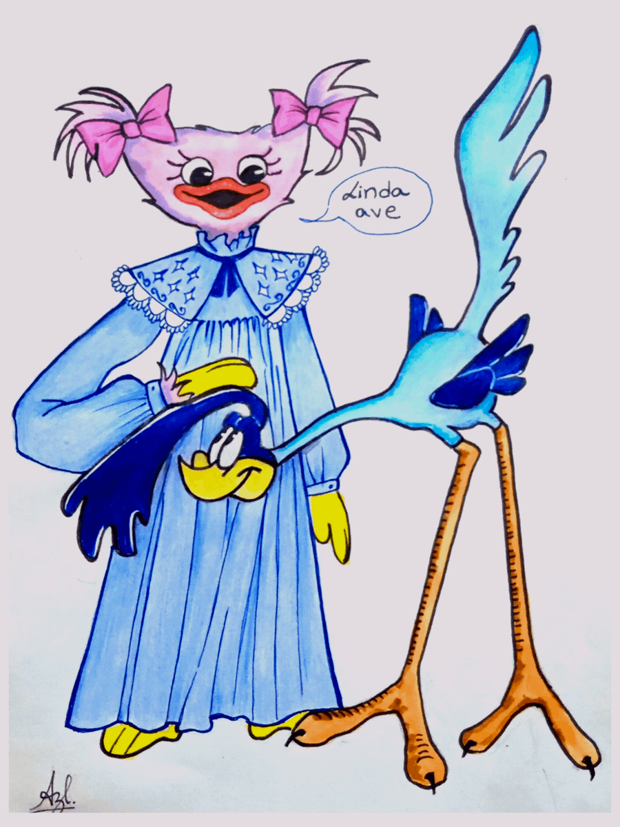 Azl_artista's tweet photo. Voy a dibujarlos juntos. Ya estarán contentos 🥺
Los dos hacen caritas ":3" Se me hacen adorables 💖
#poppyplaytime #looneytunes #kissymissy #correcaminos #roadrunner #fashionfanart #drawing #coyotevsacmeㅤㅤ https://t.co/Jv89s7iyW6