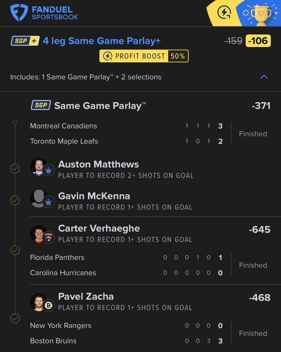 DrakesCakes_'s tweet photo. Opening night cash! 🔥
@OneStopProps_
@propsdotcash📊
#GamblingTwitter #Gambling𝕏 #fanduel #NHLPicks #FreePicks #NHL https://t.co/PC6xz53IjI