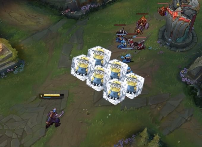 Riot_ChoGath's tweet photo. freezing the minion wave or something idk I dont play league of legends https://t.co/JnpATAFWrG
