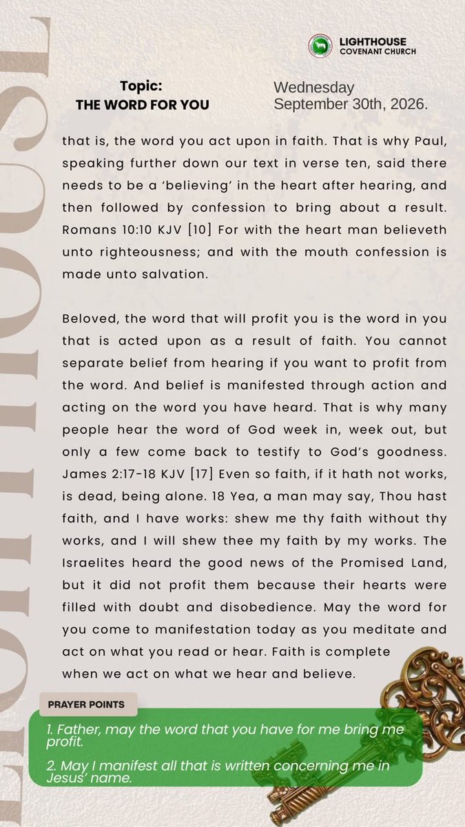 Obasoto_Obafemi's tweet photo. The Key Devotional https://t.co/DHWjILsReS