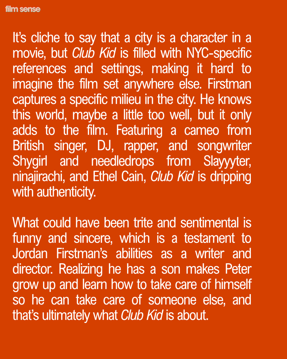 itsrobertasher's tweet photo. Wrote about @A24's CLUB KID, which will have its NYC premiere at @TheNYFF @FilmLinc Link below! https://t.co/MfqN0aT3Sl