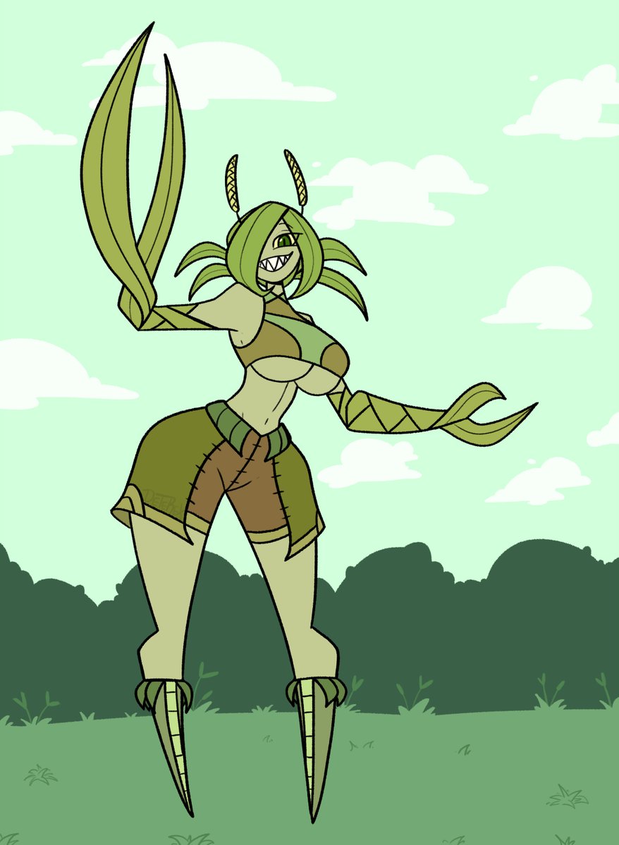 deterex525's tweet photo. Day 29 of #seedtember with an overly eager Crab Grass Lass. Careful with her claws.
#seedtember2026 https://t.co/L7B7Pi2yMf
