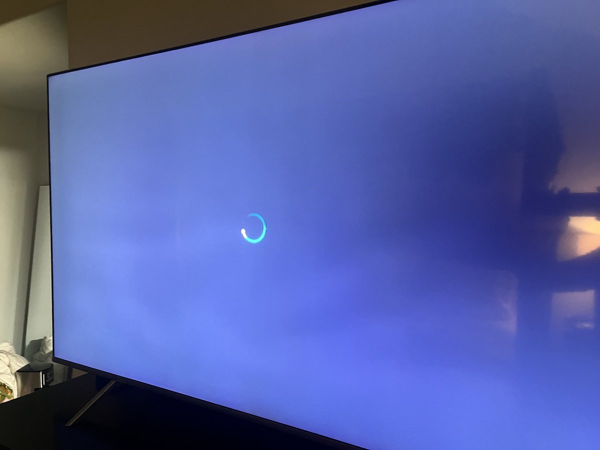 ToddScherm's tweet photo. Hey @DisneyPlus, let’s leave out the animated Toy Story intro and just let me get to the main menu and start a show…been waiting 4 minutes and watching a spinning blue circle (and yes, I’ve shut down the app, unplugged the tv for >30 seconds, and my Samsung s/w is updated. https://t.co/tmqRFWo0I6