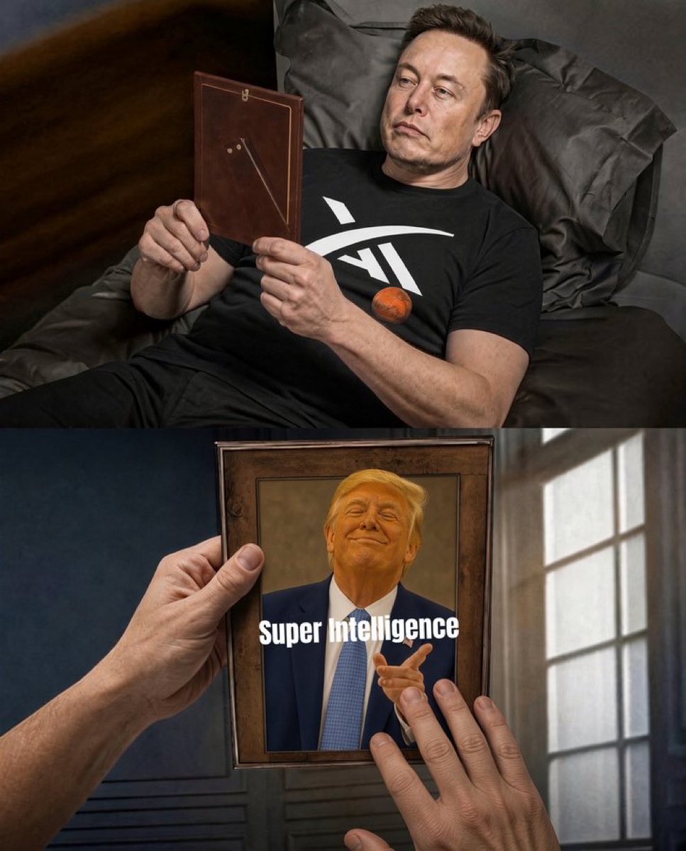 SpaceXchiefx's tweet photo. Elon be like 
What about #SpaceXAI? https://t.co/Oibgsjq2q5