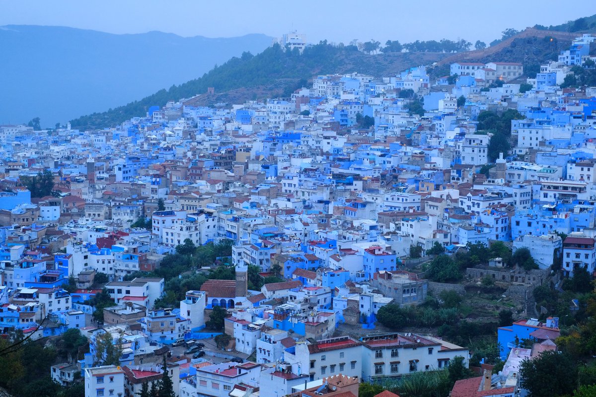 Complex's tweet photo. Chefchaouen, Morocco, is famous for its streets, stairways and buildings covered in different shades of blue. 💙🇲🇦

📸:Getty https://t.co/zWrDEw1Ixp