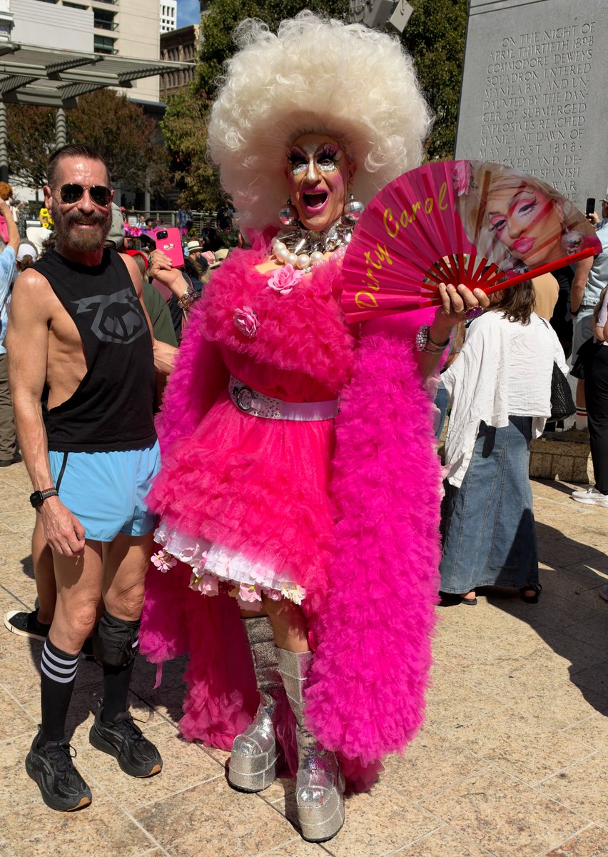 RealBionicRod's tweet photo. On 9-25, Dolly Day, in San Francisco with the winner of the Dolly Look-alike contest, and Paul with Dolly fans. #DollyDay #9-25 #Folsom #Folsom2026 #Bigdick #Bionic #BionicRod @realBionicRod https://t.co/6F7kTd9Ywy https://t.co/SHGNURjd8x