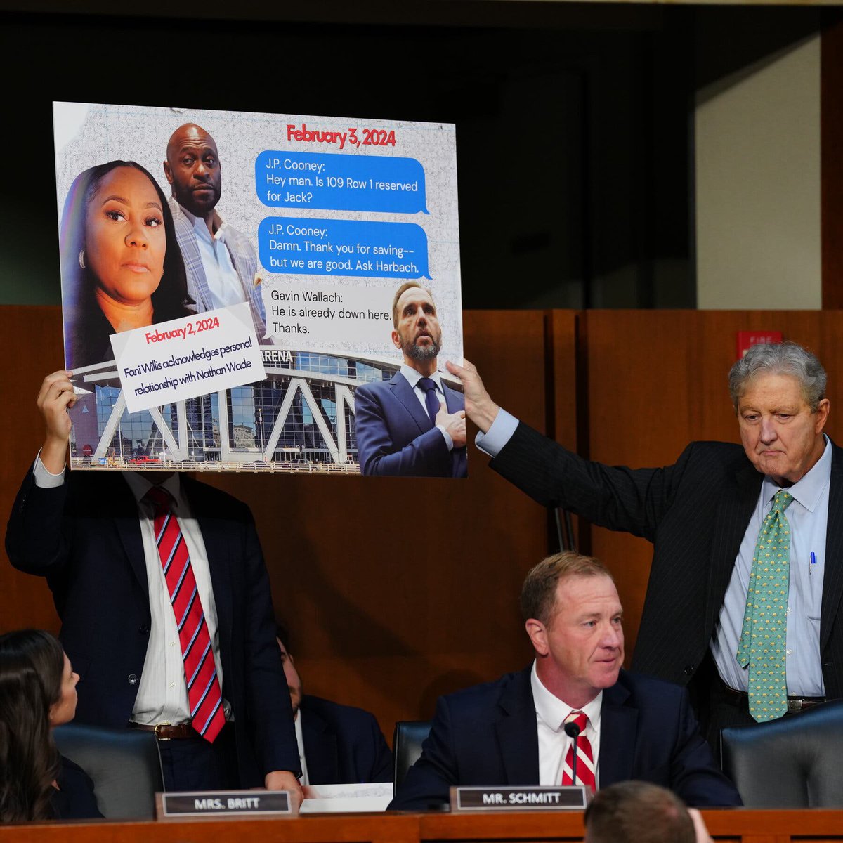 GammaCounter's tweet photo. @SenEricSchmitt Haha, you dimwits fucked up so badly with your “Oooooh…. Basketball game,” sleuthing. Your “gotcha” got yourself bitten in the ass lmao. https://t.co/wF47qX4nhh