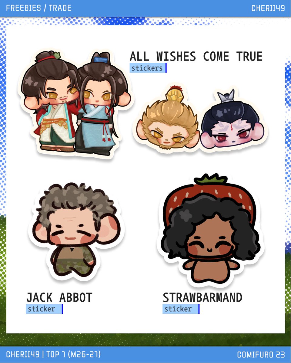 cherii49's tweet photo. @cherii49's #cf23 OTS addition &amp; trade.ᐟ

📆 31 Oct - 1 Nov 2026
📍 M26 - M27 ( TOP 7)

originals : oc
fandom: iwtv, f1, red velvet seulgi, the pitt jack abbot, awct baxian

#cf23catalogue https://t.co/UNCLU5sS4y