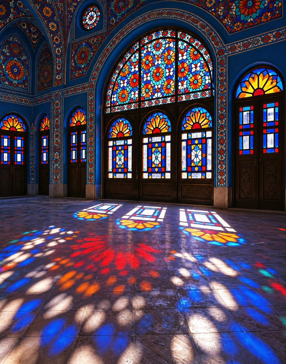 sehviyat's tweet photo. Stained glass window light reflection. https://t.co/7BSxXy5mOx