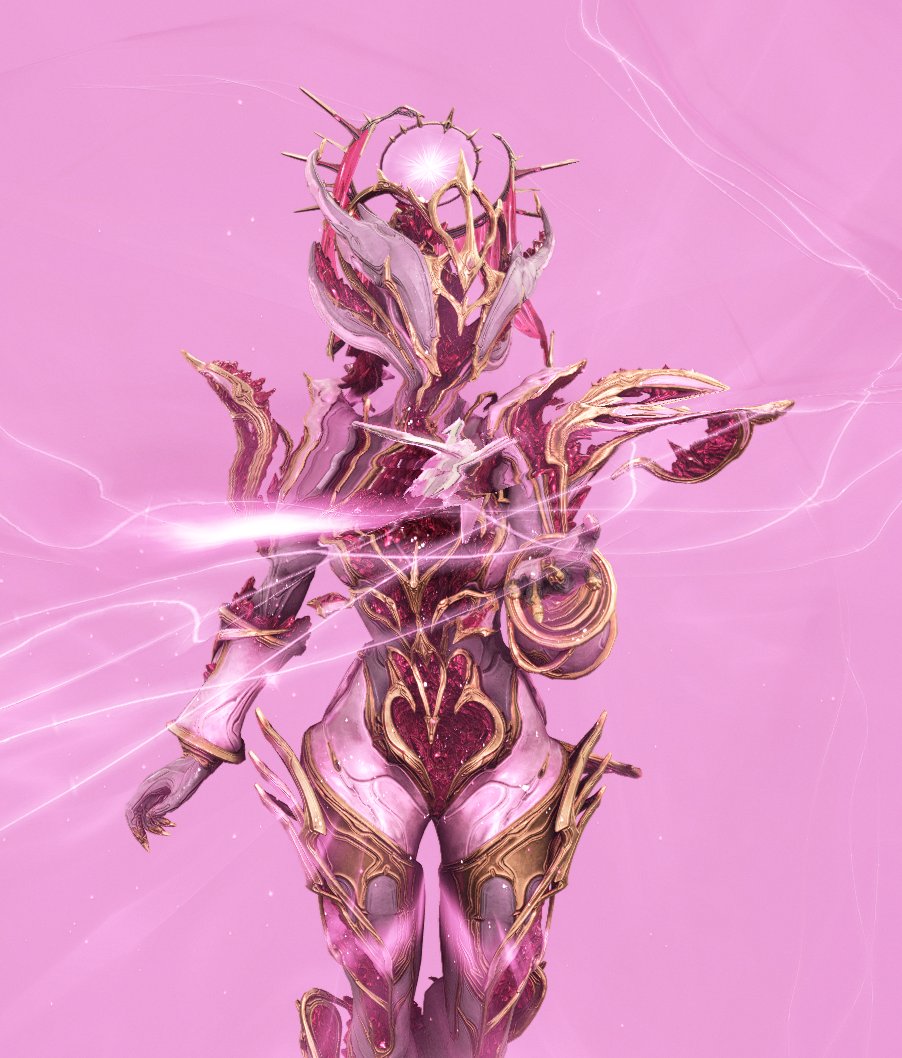 pampurins's tweet photo. Citrine Prime is just like a magical girl ♡ #Warframe #Pinkframe https://t.co/Pq55CHkiMI