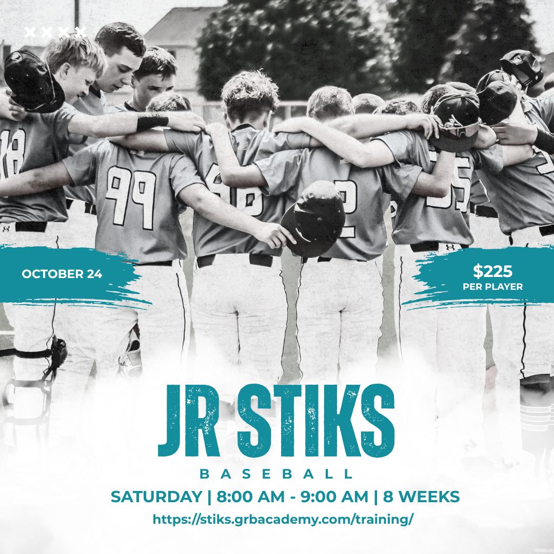 GRBSTiKS's tweet photo. ⚾️JR STiKS IS BACK! ⚾️
Give your young player the opportunity to learn, develop, and have fun this offseason! Our 8-week Jr STiKS Baseball program is designed to build fundamental skills and confidence while keeping players engaged and excited about the game. 📷📷
Spots are limited—register today and get your player ready for the season ahead!
Register Below‼️⬇️
https://t.co/qdDUGG7x24
#GRBSTiKS #JrSTiKS