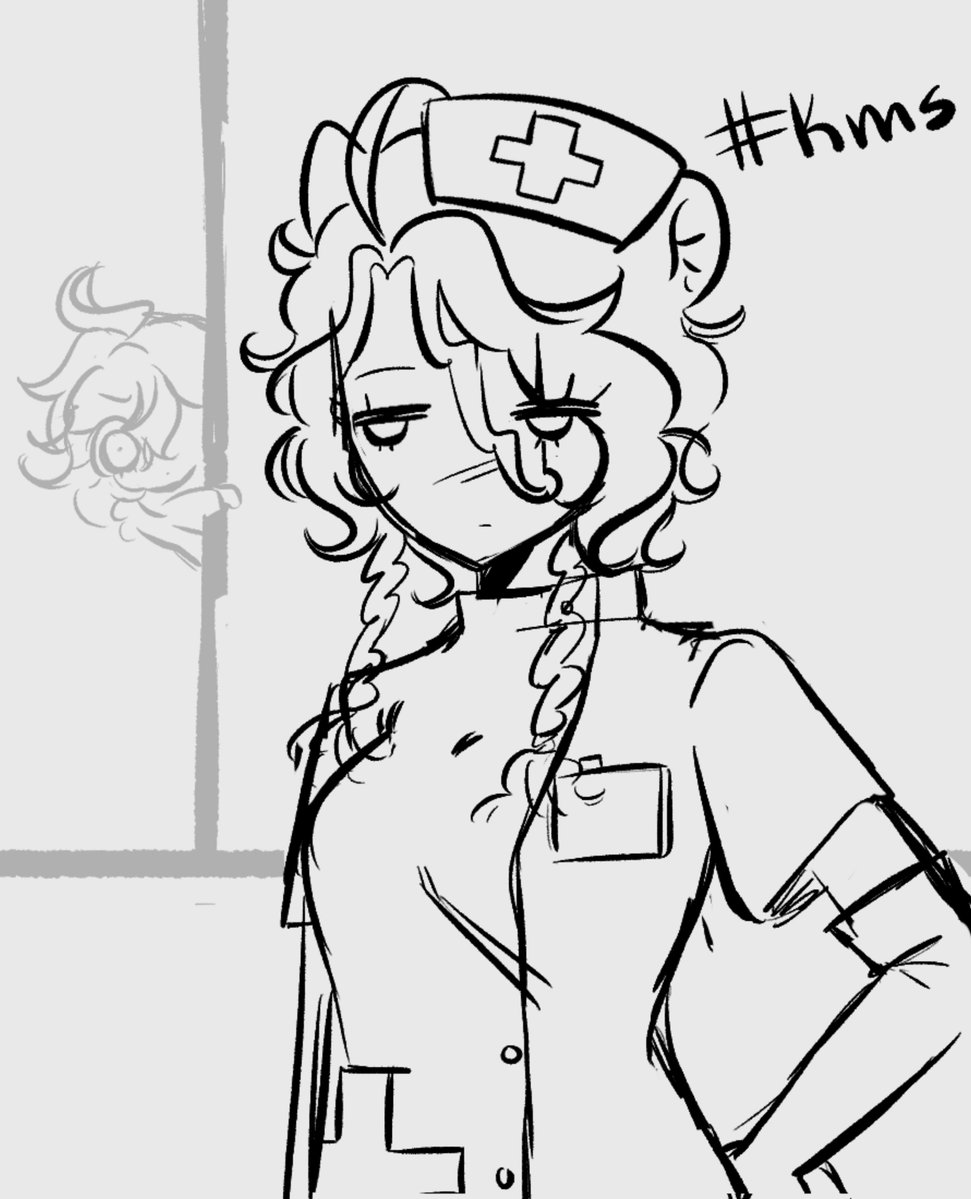 caterkisses's tweet photo. I've been itching to draw leoide in nurse uniforms again but I'm #busy so I just gotta die now here's an offering for you freaks https://t.co/e2e6KywIH9