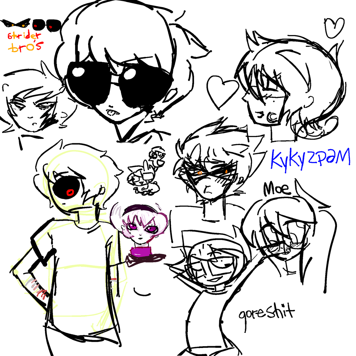 Kykyzpam's tweet photo. #homestuck #hsart I'm so bored https://t.co/GQwv7Mb7SD