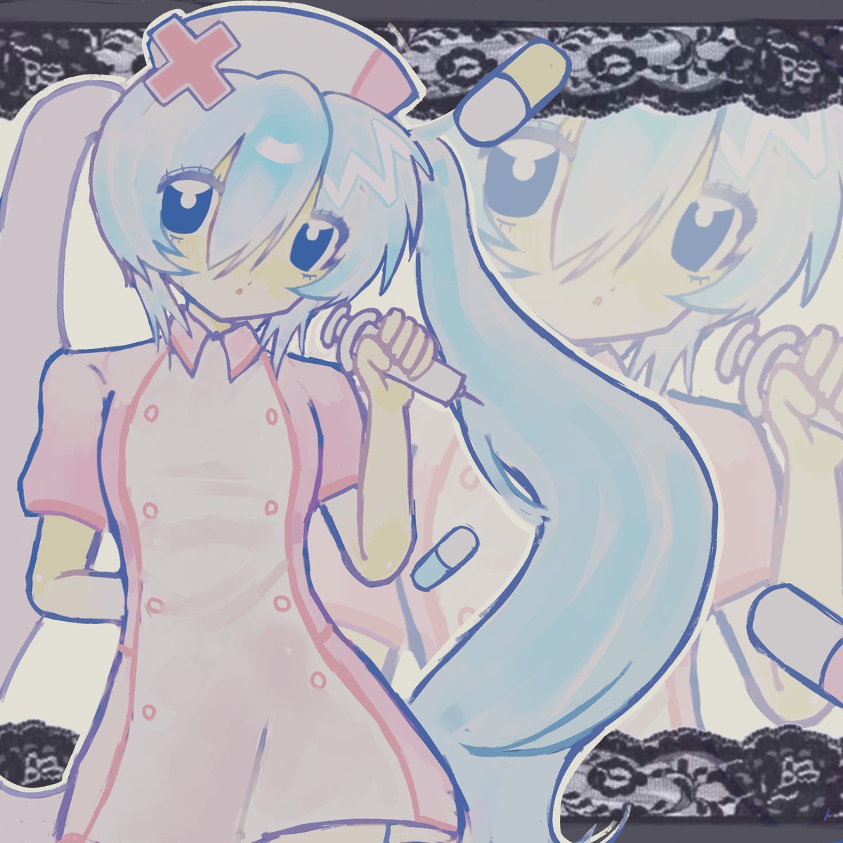 Thmall11's tweet photo. Drawing is so hard why do I put so much effort into it.

Love ward Miku, requested by oomf https://t.co/qpMV3v5SpC