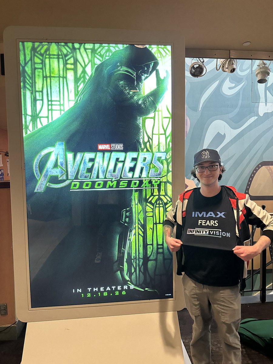 RobbieBarstool's tweet photo. Saw Endgame Encore. Absolute cinema. Can’t wait for Doomsday https://t.co/ClYg51LkSG