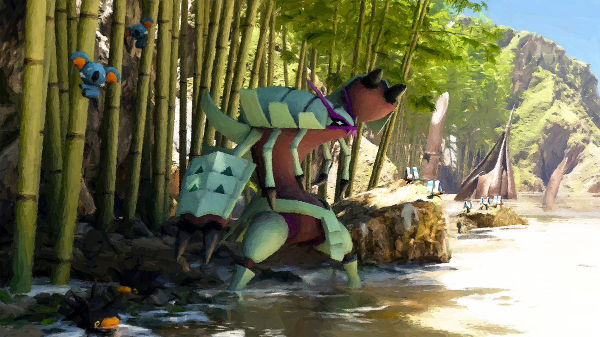 rivalclay's tweet photo. some of my landscape pokémon work 🏔️ https://t.co/sXkmsIr82o