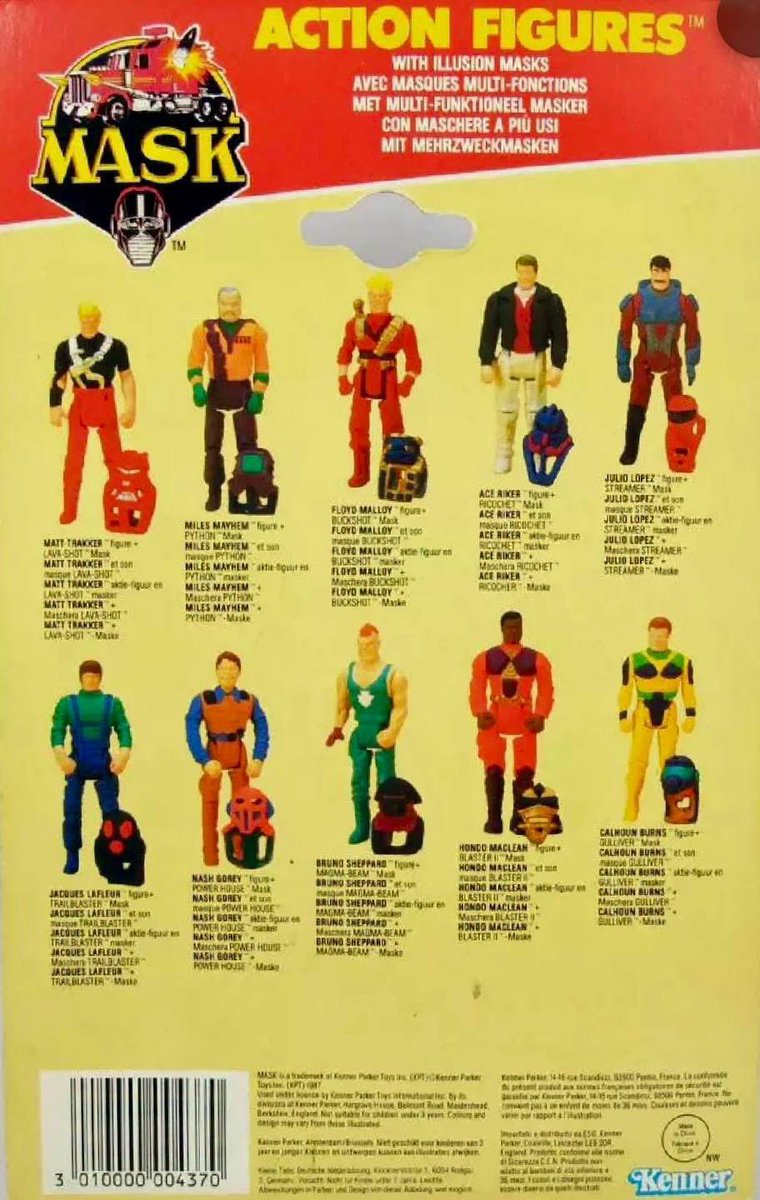 ToyCollector_73's tweet photo. M.A.S.K. 1980’s Euro Variants https://t.co/CWWZBeGSam