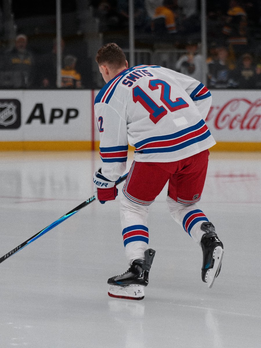 NYRangers's tweet photo. Rookie lap ✅ 
Warmups ✅ 
First @NHL game 🔜 https://t.co/Z4TJRAmlen