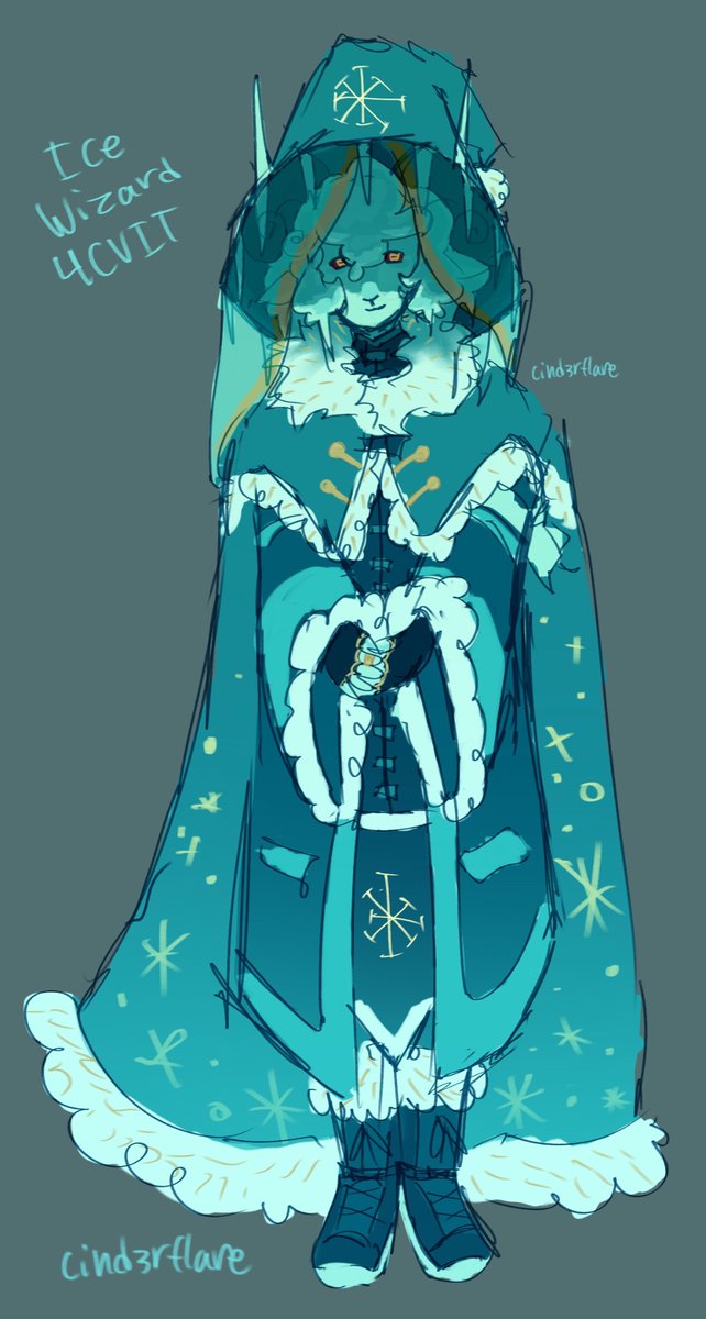R3DBURN's tweet photo. My Ice Wizard 4cvit design :>

#wizardssmp #4cvit #4cvitfanart https://t.co/kmvDUQffgP