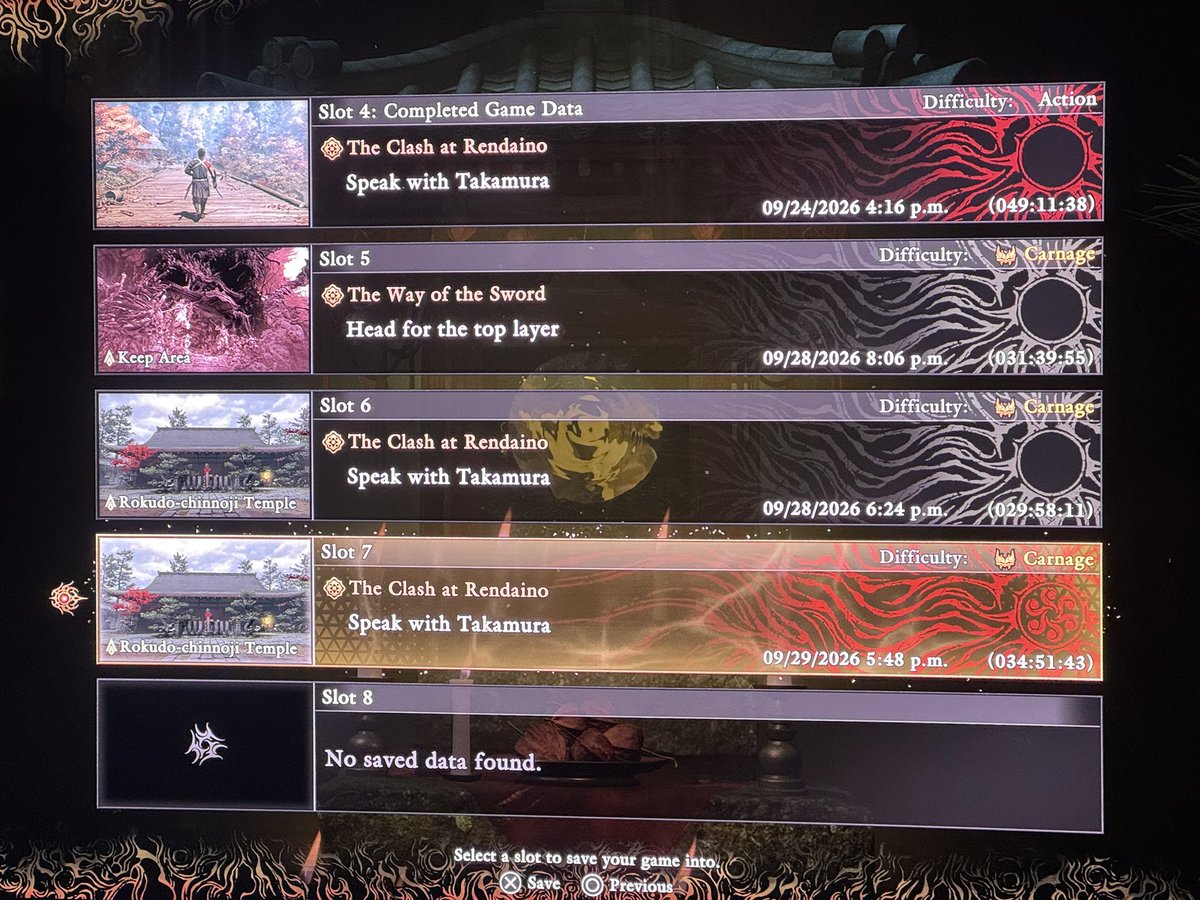 EndymionYT's tweet photo. PLAYINUM TROPHY 219
ONIMUSHA WAY OF THE SWORD

Yeah this is an excellent game, loved it. Took about 85 hours between 2 play throughs to get the platinum. Fighting the bosses in rematch mode on Carnage was very fun. 

Probably the most difficult game I’ve played this year but it’s not that bad compared to other games I’ve played. Side content is okay, not amazing, but the bosses/combat is excellent. 

One of my favs of the year 9/10 

Onward!