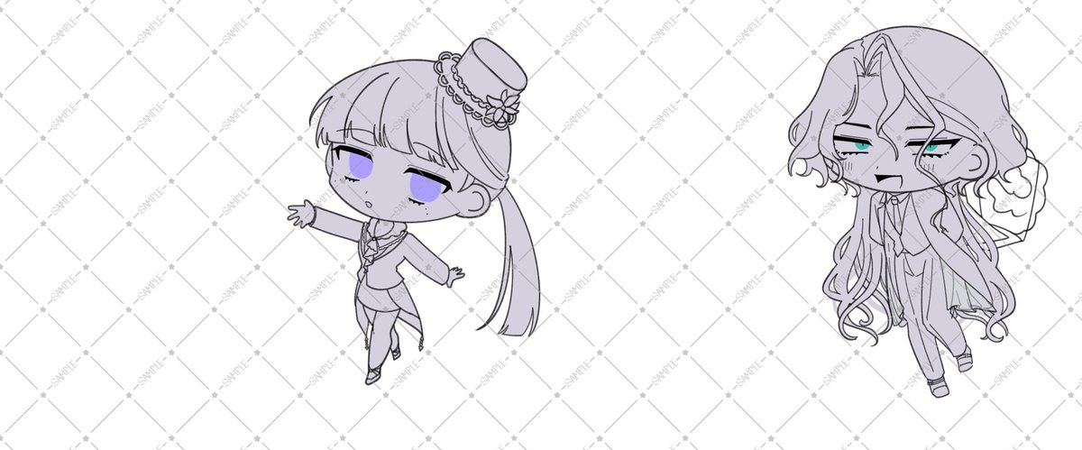 nuko_816's tweet photo. 実はエマさんに頼まれて、いこめぐ自陣の判定コマＳＤ描いてるんだけど、ＨＯ２ＨＯ４大体こんな感じ！
見て～！可愛いから！楽しみ♪ https://t.co/vLysqRiQAZ
