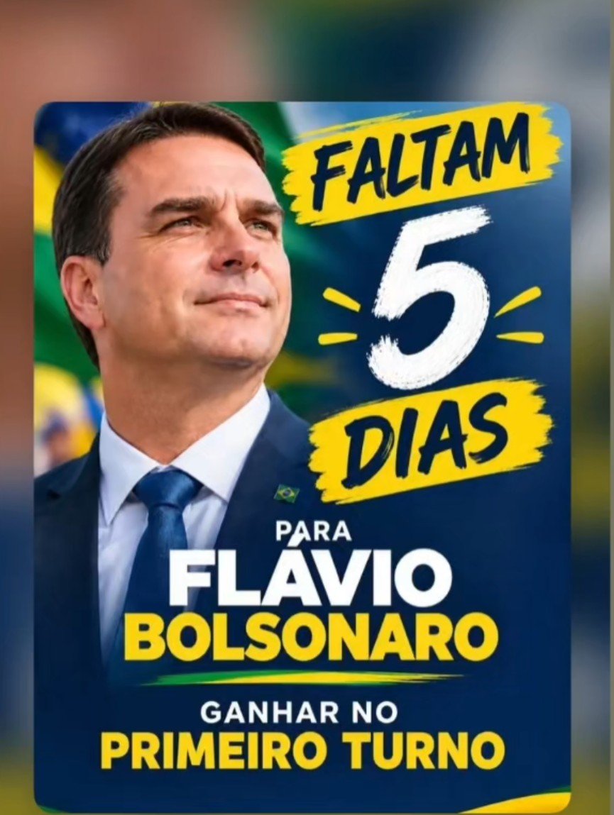 NeySilv91817618's tweet photo. Tá chegando a hora  faltam apenas 5 dias para nós patriotas eleger nosso presidente Flávio Bolsonaro e o Brasil se prepara para mais um momento importante da nossa história. 2️⃣2️⃣✌️🇧🇷🫡

#Vote22
#FlavioBolsonaroPresidentedoBrasil
#FlávioBolsonaro
@FlavioBolsonaro https://t.co/VAOKgqVFzc