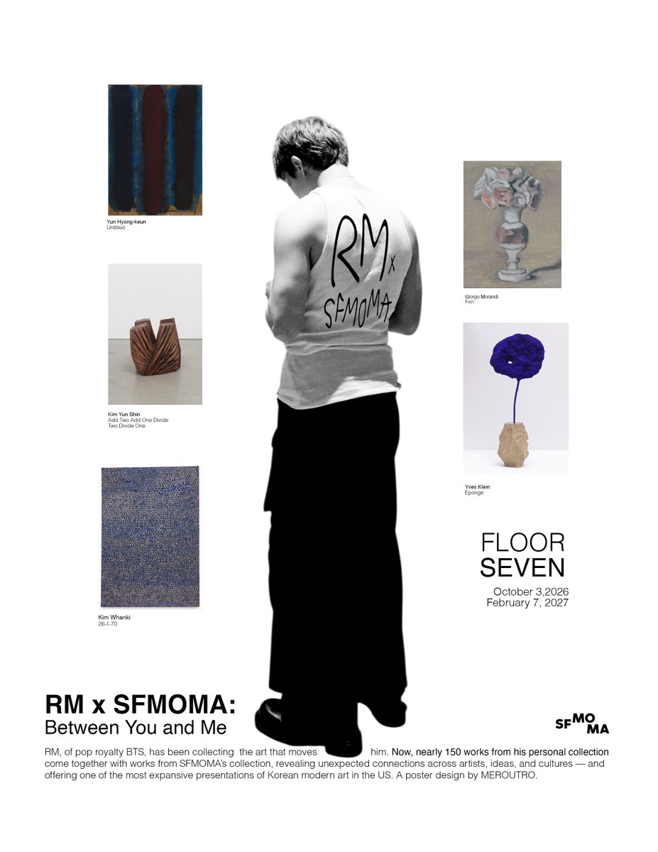 meroutro's tweet photo. RM x SFMOMA: Between You and Me https://t.co/3mJUkIFOI2