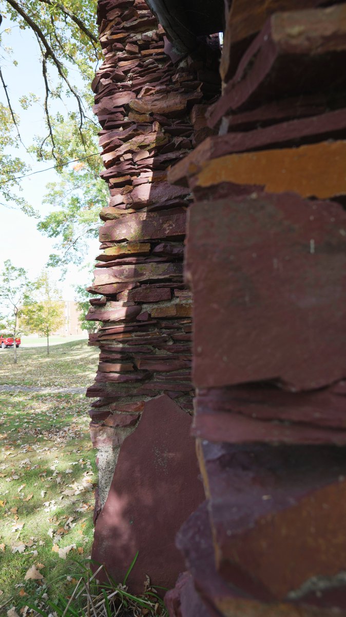 inTECHsity's tweet photo. I love stumbling on older parks like this one.  Look at that stone construction! Is it possible to have a blueprint for a building like this? https://t.co/sTToNBV4Go