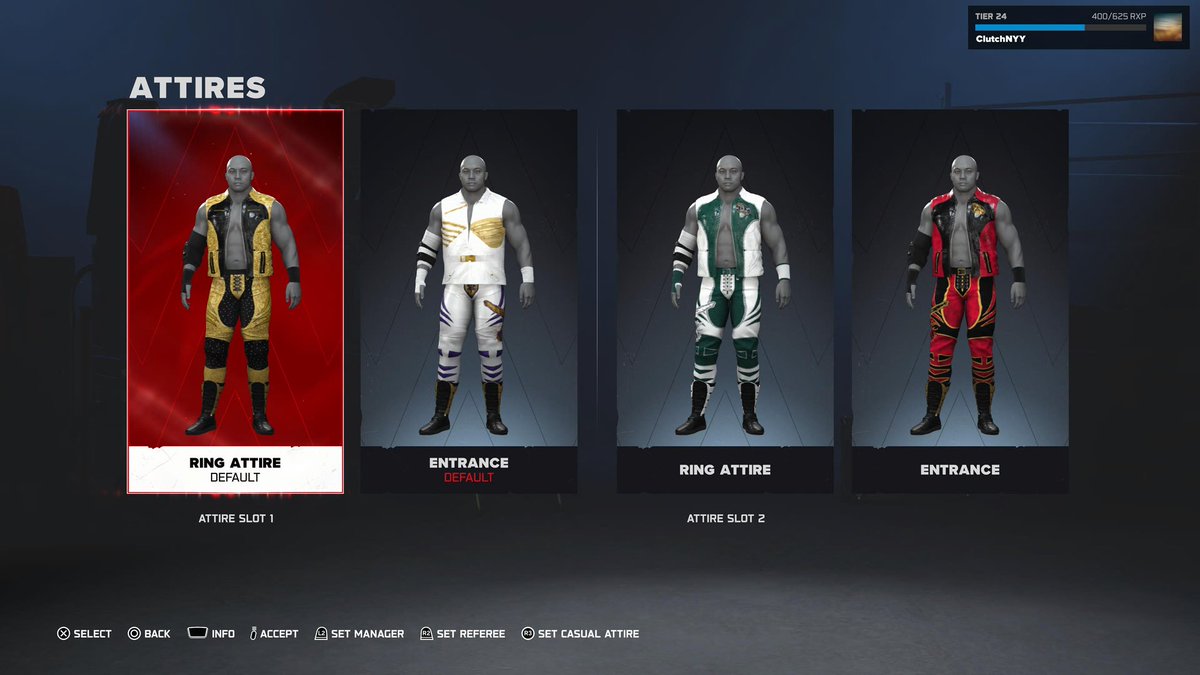 JohnCMcCutchan's tweet photo. 12 Almighty Bobby Lashley attires posted to community creations for this insane creation by @kuzmac82 !  

Use tag CLUTCHNYY

Please credit if you use. https://t.co/Q3W3TfYlXB