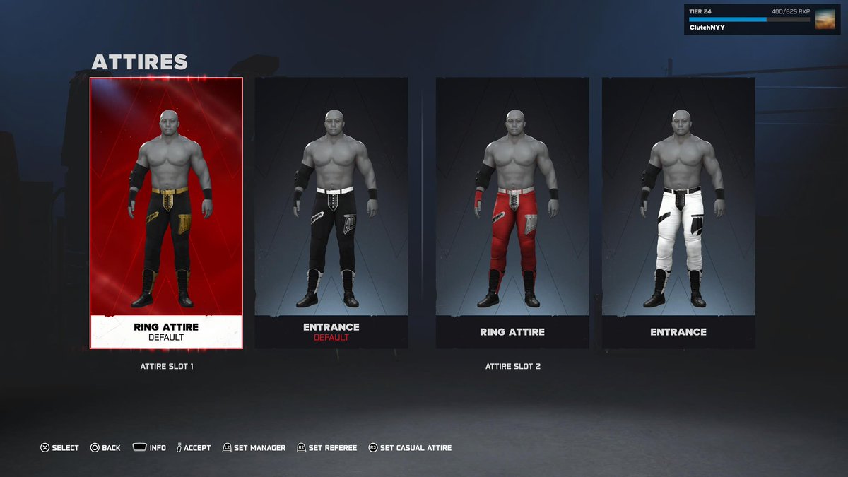 JohnCMcCutchan's tweet photo. 12 Almighty Bobby Lashley attires posted to community creations for this insane creation by @kuzmac82 !  

Use tag CLUTCHNYY

Please credit if you use. https://t.co/Q3W3TfYlXB