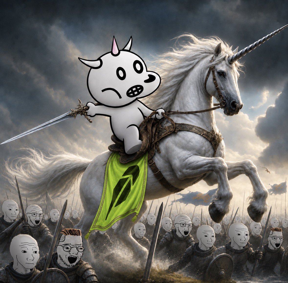 LilUni_Coin's tweet photo. @RobinhoodApp HORN STAYS ON https://t.co/YZr4piAfT7