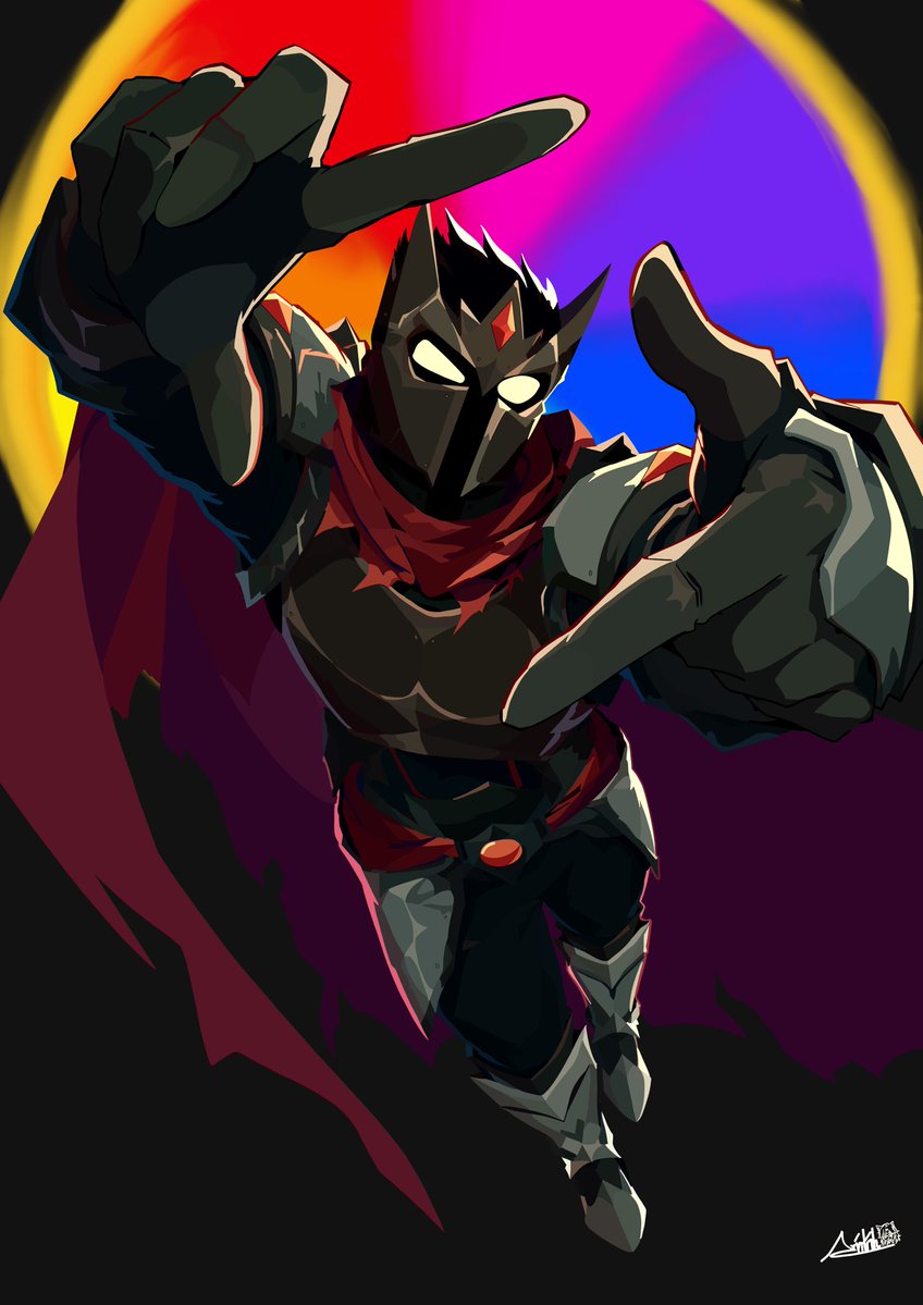 Arioto_h's tweet photo. EL CABALLERO DE NETHERITA ESTÁ COMPLETO 
Fanart terminado para @Farfadox 
Es el 2/8 de la ruleta de Dedsafío 💀

#DedsafioFANART https://t.co/GKXVyjrqpN