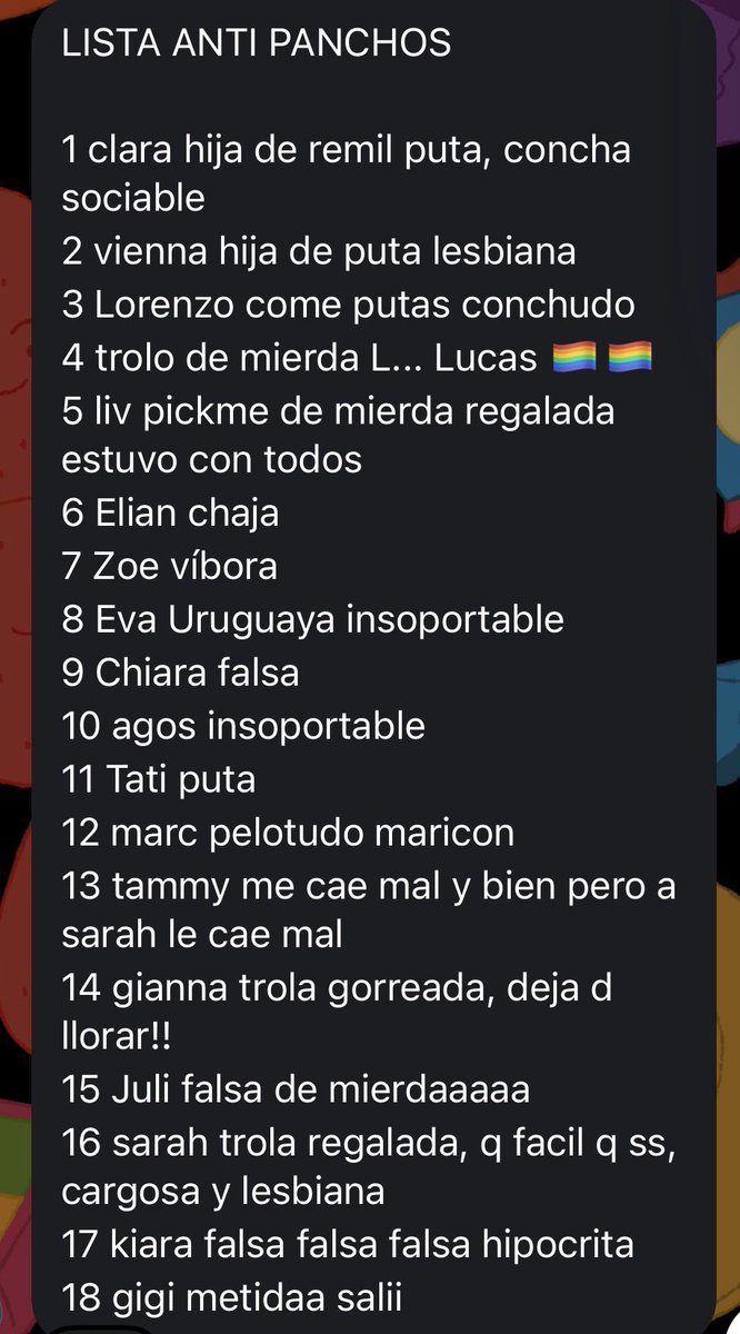 giannamalff's tweet photo. jajaj nooo se filtro otra lista https://t.co/150GVXgR6O