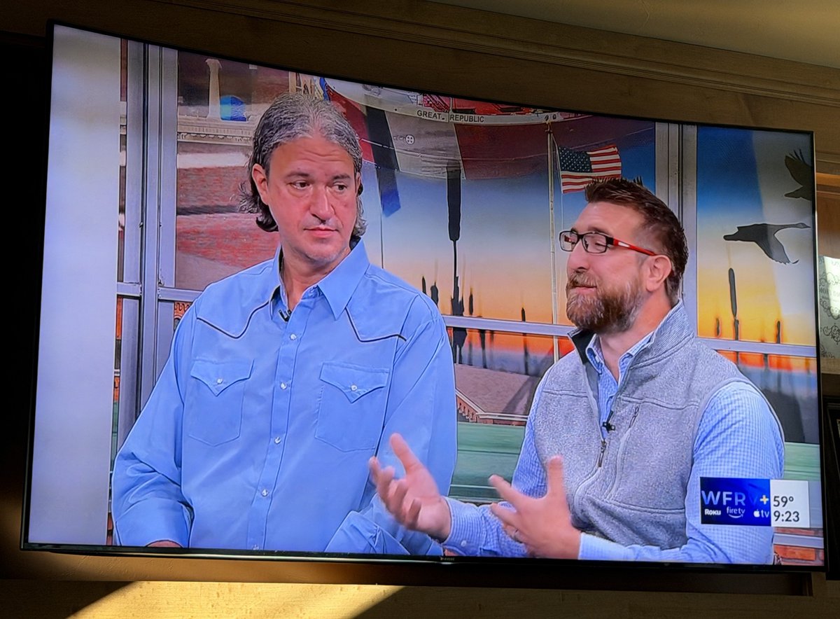 rdkhatch's tweet photo. Today I pushed through my fear of being on the local morning news show.

Had a great time.

Freedom waits for you on the other side of fear. https://t.co/GyUdj1L9TD