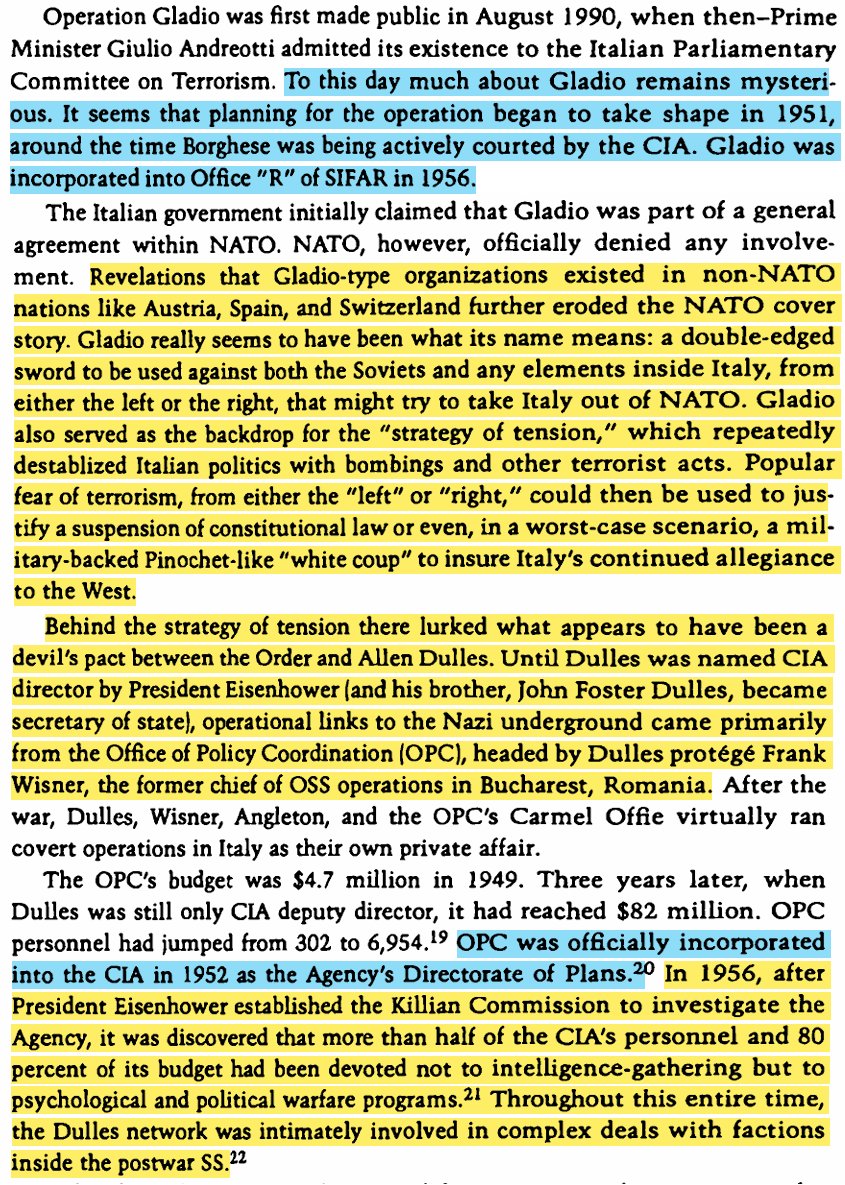 toxictiramisu's tweet photo. Black Order was Julius Evola’s vision of a secret elite modeled on the Knights Templar, preserving an ancient warrior-aristocratic tradition, carried into the postwar CIA via James Angleton (Knight of Malta), &amp; the CIA’s absorption of fαѕcιѕt networks into Gladio's tεrrσrist ops. https://t.co/hHa0MOsY3G