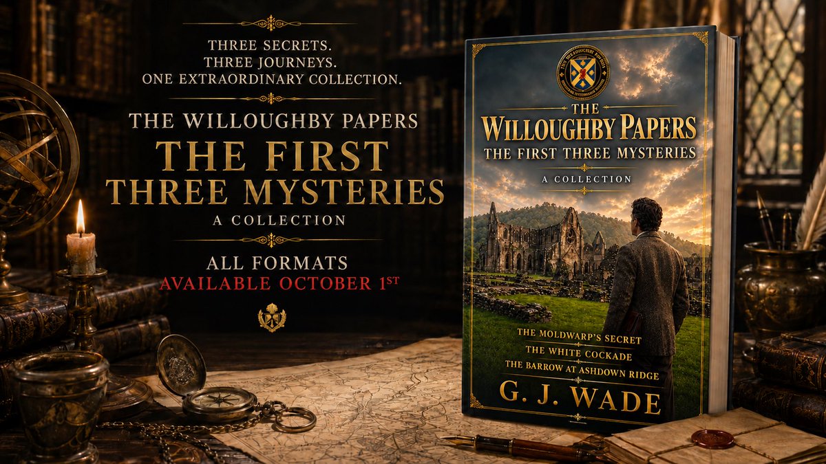 garethwade's tweet photo. Henry Willoughby’s first three investigations come together on October 1 in Kindle, paperback and hardcover.

https://t.co/Q2Vww0Jm7R

#HistFic #HistoricalMystery #NewBook https://t.co/MKYcXbwGPS