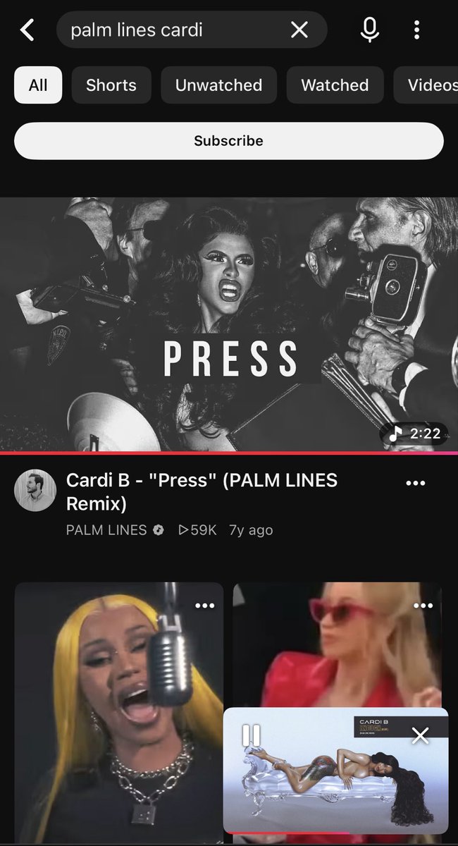 BelcalisBeauty's tweet photo. Yall go check this remix out! It’s so good @PALMLINES #Press #CardiB 

Cardi B - "Press" (PALM LINES Remix) https://t.co/4TobwYsM7I via @YouTube https://t.co/j7cXEZzW8e