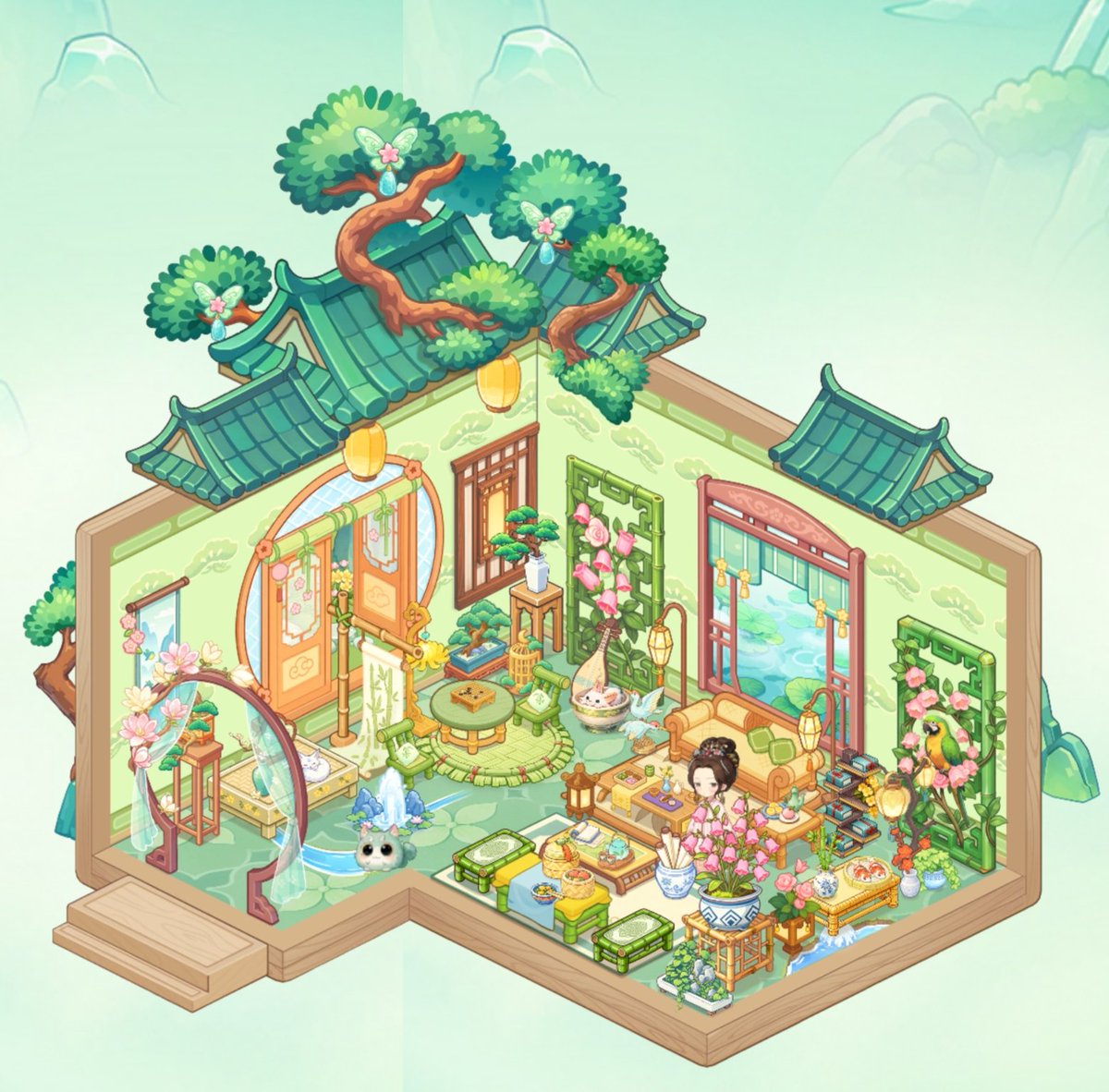 L4fEj's tweet photo. @MergeTeahouse 植物とグリーンを貴重に統一感を持たせつつお気に入りの家具を配置してしまっているのでｺﾞﾁｬｺﾞﾁｬ https://t.co/ydXw7R0D0G