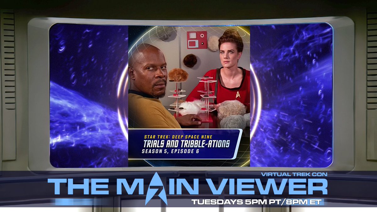 VirtualTrekCon's tweet photo. Trials and Tribble-ations Anniversary, Kirk and Sisko Crossover, and Star Trek BTS 
WATCH NOW HERE: https://t.co/VDjvl6mDJX https://t.co/4WhCbGDyrM