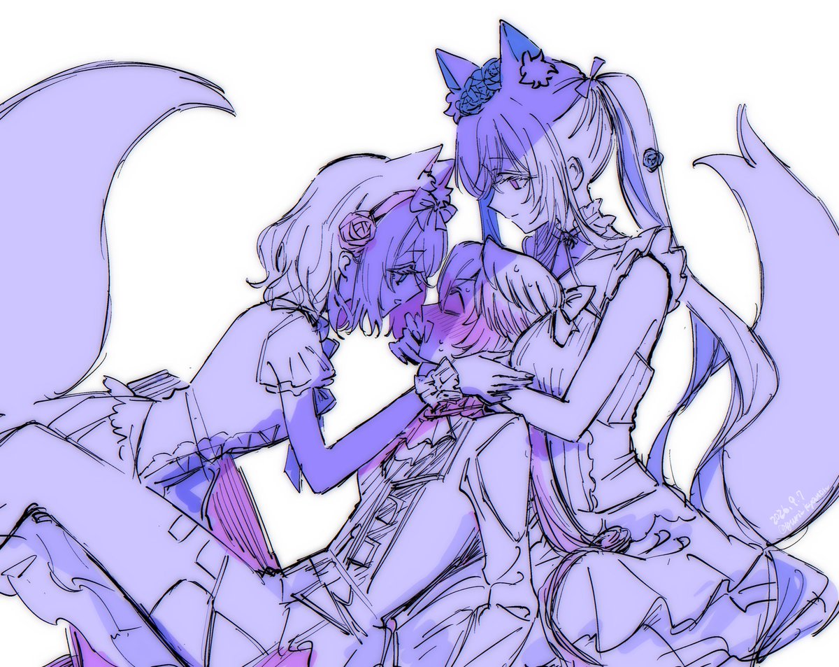 yuri_kyanon's tweet photo. 今月描いたフワモコちゃん
 #今月描いた絵を晒そう https://t.co/Qy9yjoYvpc