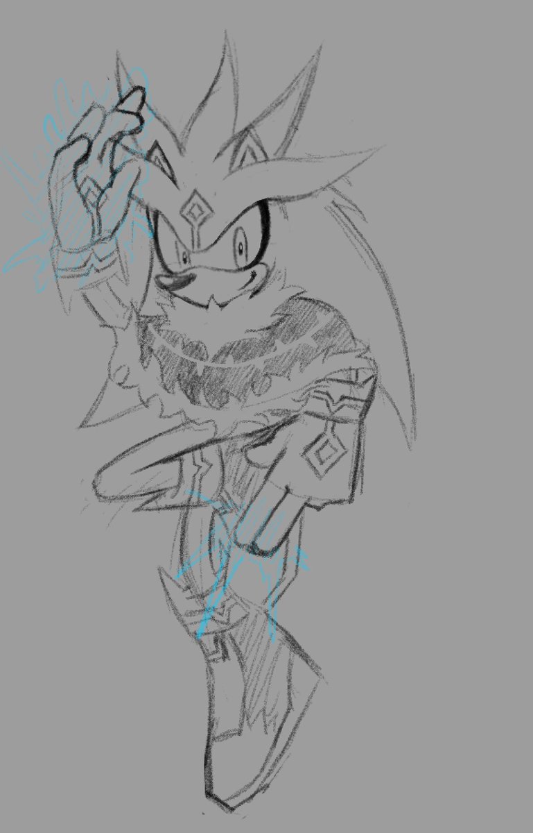 Ark_Brsh's tweet photo. Everybody seems to like him, so here you go!! More Argent!!! #Silverthehedgehog #Silverart https://t.co/OlbTIDWDZ1