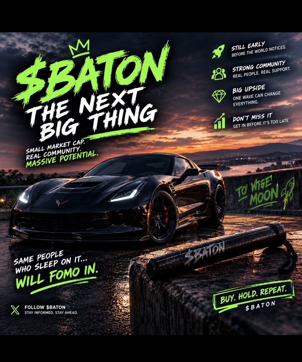 Sky_king04's tweet photo. $baton 👀
Volume is starting to wake up, and this is exactly the kind of setup I’m watching for.
Still early. Still under the radar. One real wave of attention can change the entire chart.
I’m watching BATON closely. 🚀
Do your own research. #baton https://t.co/RNNBeDTa3m