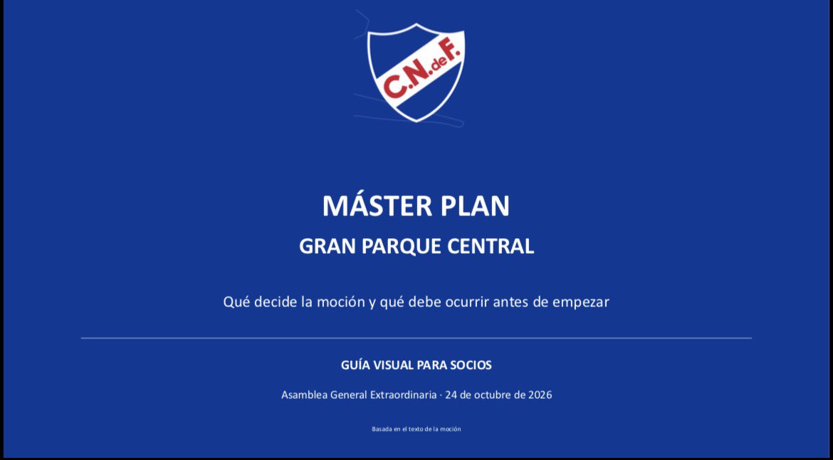 PasionTricolor1's tweet photo. 📝Acá está la MOCIÓN esquematizada que votarán los socios este 24 de octubre sobre el máster plan del Gran Parque Central 

Hilo de todo acá abajo🧵👇 https://t.co/U6eAqyk90P