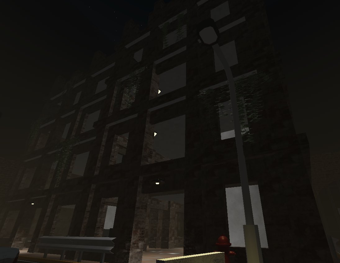 Quailrnv's tweet photo. Dark horror / post-apocalyptic environment build Focused on atmospheric street lighting, dense fog, and detailed prop placement for survival/horror games.
Open for Roblox map building, environment art, and lighting setups! DMs are open.
#RobloxStudio #RobloxDev #3denvironment https://t.co/5HGiLgXaJo