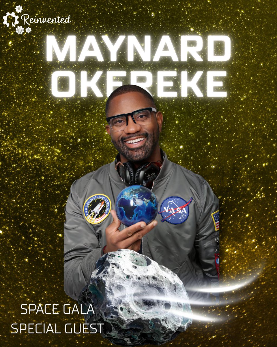 reinventedmag's tweet photo. We are delighted to announce our next Special Guest @hiphopscienceshow!

#MaynardOkereke, is an award-winning science communicator, #STEM personality, and keynote speaker with a degree in Civil Engineering from the University of Washington.

Come meet him at the #spacegala2026! https://t.co/nHQgjSDLyb