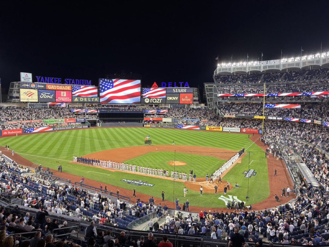 YankeeReport_'s tweet photo. The best playoff atmosphere in all of sports. Letβs. Go. Yankees.
#TheRivalry https://t.co/lFa1paQ8nh